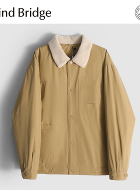 MindBridge90鸭绒/棉质混纺/冬季休闲防风保暖羽绒夹克男抗皱MA5G