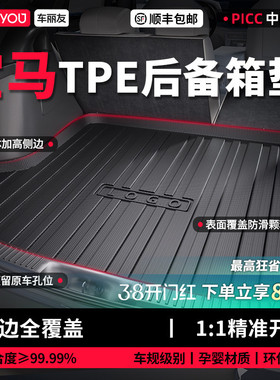 车丽友适用宝马X3 X1 X5 i3三系330五系325li 530汽车TPE后备箱垫