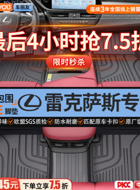 车丽友适用于雷克萨斯es200 rx300 nx 350h专用全包围TPE汽车脚垫