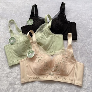 春夏新款 6968BC超薄显小纸片空调杯内衣聚拢收副乳三明治文胸 正版