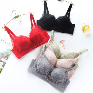 正品 1870B杯中薄1cm亲肤棉内衣女聚拢收副乳调整型蕾丝防下垂文胸