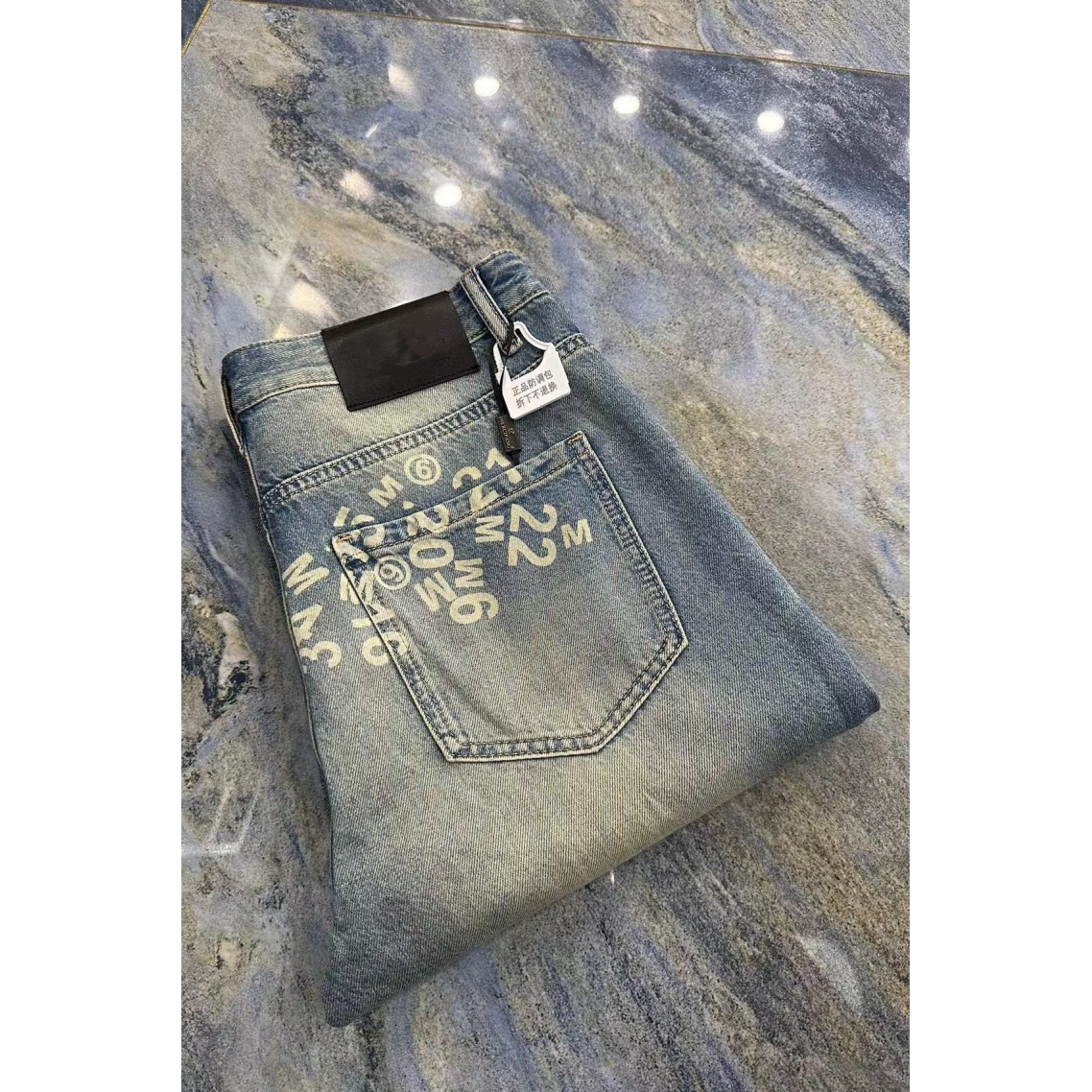 欧洲站高街牛仔裤直筒阔腿休闲裤