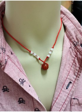 星球许愿石欧美转运珠玛瑙吊坠