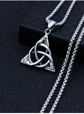 日韩风爱尔兰男士饰品吊坠项链