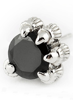 E101 龙爪耳饰 韩国霸气潮男 黑色 男士耳钉