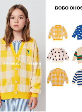 4折 bobo choses婴幼儿宝宝有机棉男女童针织套头毛衣开衫外套