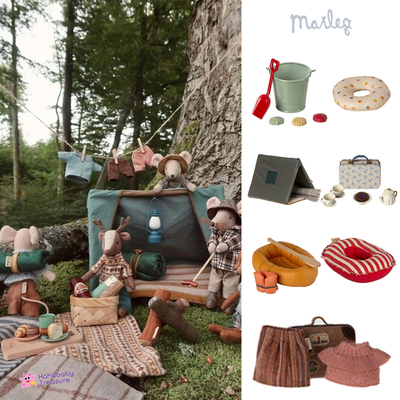 【户外装备合集】95折丹麦Maileg过家家露营玩具儿童卡通仿真玩偶