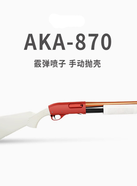 R1阿卡akam870霰弹抛壳软弹枪R3改装合金属散弹r2成人玩具模型