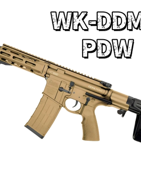 WK DDM4火控款电动连发空挂回趟 顽客PDW 短突玩具模型