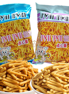 MIMI世界点心面干吃鸡汁牛肉味干脆面方便面零食儿童美味休闲9袋