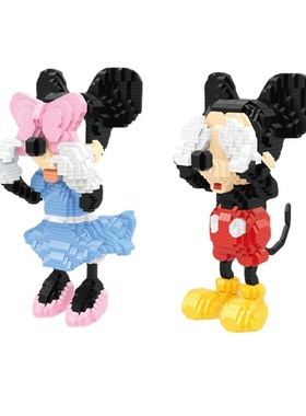 顽小颗粒创意玩具积木拼插装卡通系列13601-13602