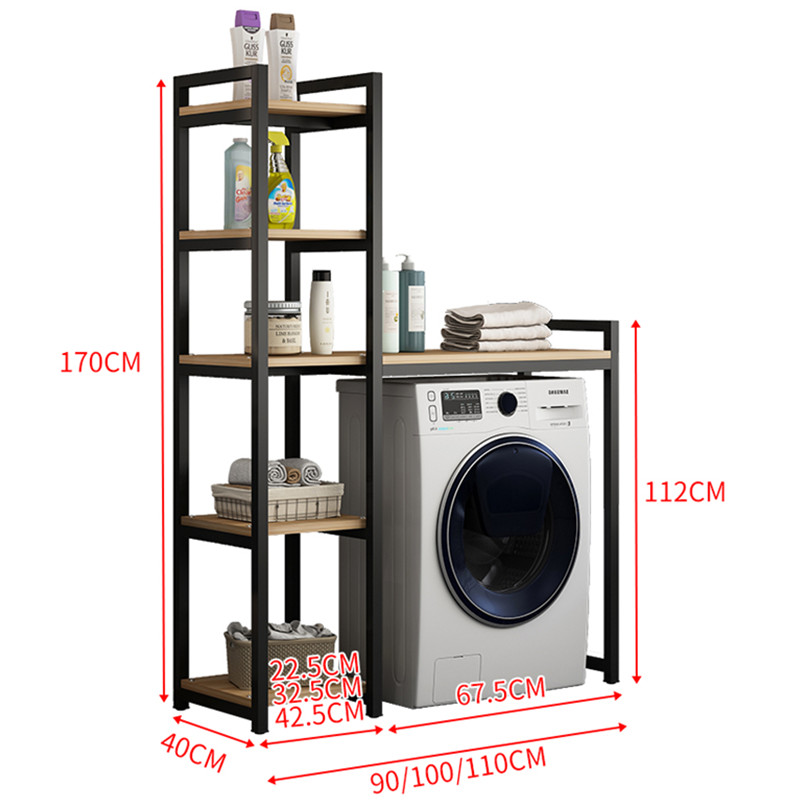 洗衣机上方置物架滚筒落地阳台家用多功能浴室柜卫生间多层收纳架