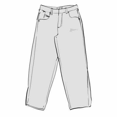 厚版牛仔裤DmeBAGGYDENIMPANTS