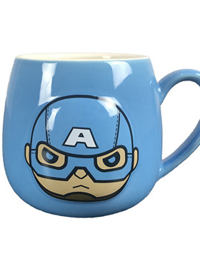 玩物尚志 正版漫威 MARVEL 复仇者联盟3 浮雕马克杯 美国队长