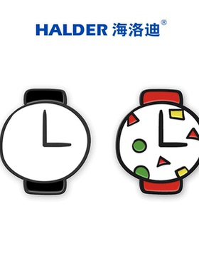 蜡笔HALDER小新同款创意胸针周边三点钟吃点心手表徽章情侣小饰品