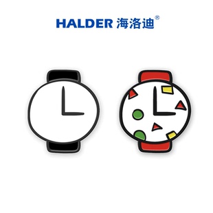 蜡笔HALDER小新同款 创意胸针周边三点钟吃点心手表徽章情侣小饰品