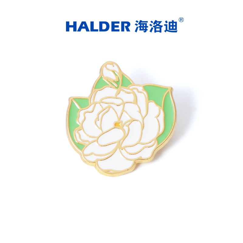 海洛迪一路生花金属通用茉莉徽章