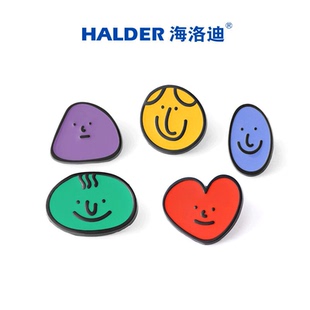 饰徽章美术生日礼物 海洛迪六一儿童节创意色彩笑脸表情胸针书包装