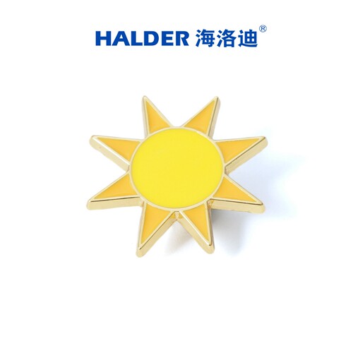 海洛迪天气金属通用可爱徽章