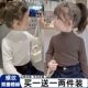 半高领打底衫 t恤秋冬季 女儿童春秋新款 保暖上衣显瘦宝宝内搭长袖