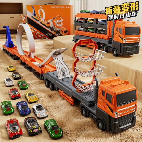 Трансформер, метро, игрушечная машина, грузовик, гоночный автомобиль, транспорт для мальчиков, большие американские горки