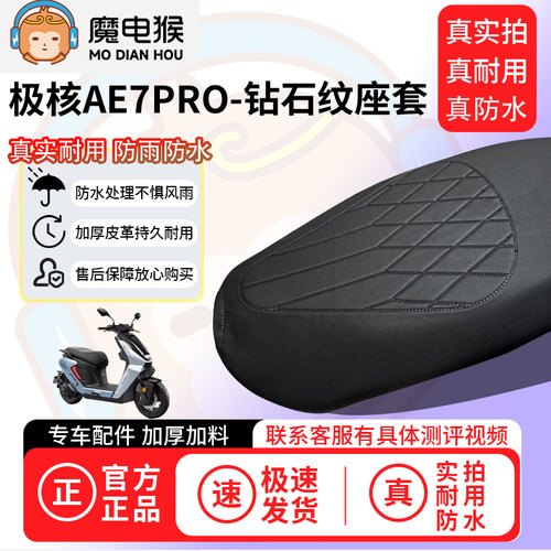魔电猴适用于极核AE7PRO电动车座套坐垫套防水坐垫专用四季保护套