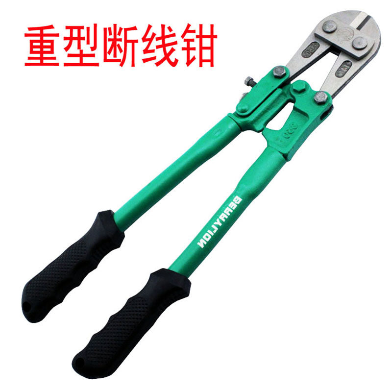 百威狮断线钳钢筋剪省力小型电工剪迷你电缆钳鹰嘴剪锁断线钳钳头