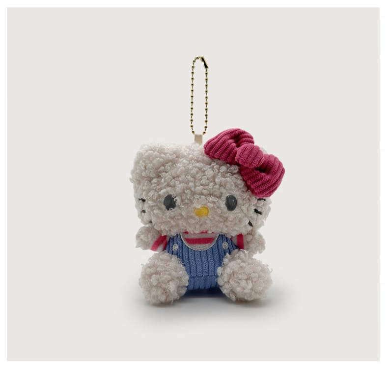 日本Kitty小卷毛公仔扣
