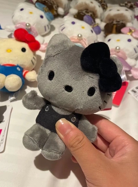 日本xdkxt灰色可爱Hellokitty猫挂件书包挂饰包包小公仔玩偶礼物