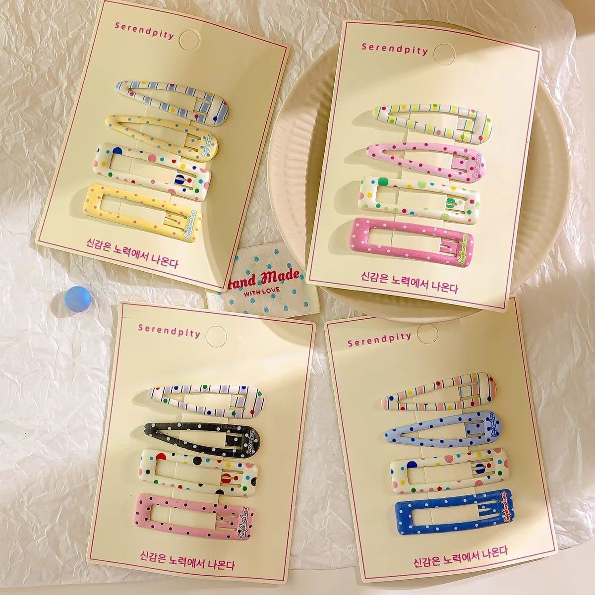 儿童彩色线条BB夹碎发夹