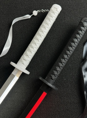 不含刀）白色飘带铃铛一根黑飘带卐解死神发光喷雾烟雾七彩袖白雪