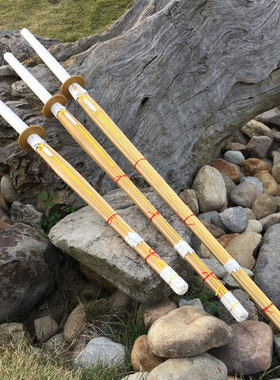 剑道竹剑练习39a流成人儿童锻炼武士道合气二竹刀少女cos拍未开刃