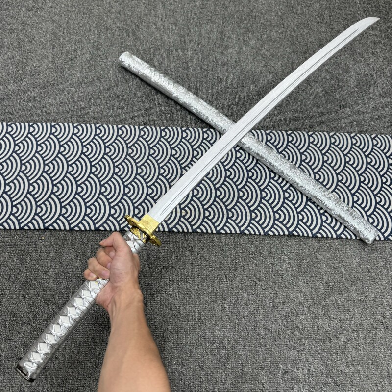 银霜转刀花水曜日抖音同款凌霄黑刀暗夜黑耀武士刃木唐横拔刀剑图片