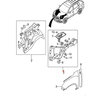 双龙雷斯特REXTON G4 musso叶子板原装进口全新配件