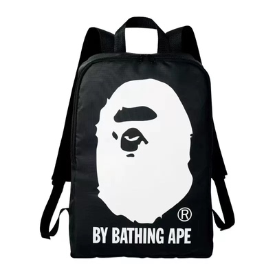 BAPE日本杂志附录轻便防水出游学生拉链时尚休闲双肩书包背包