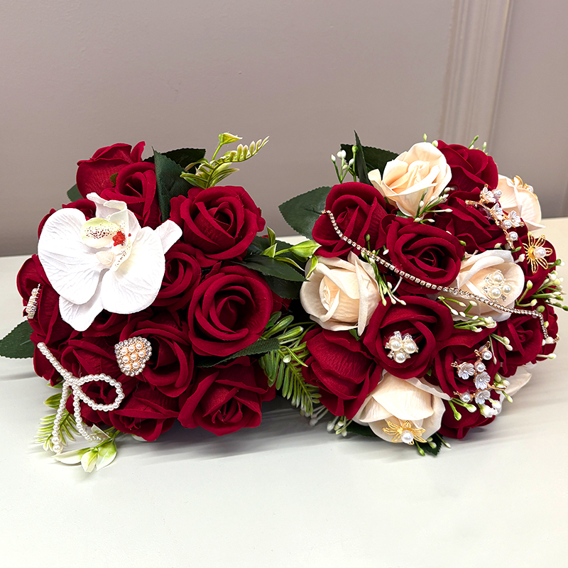 新娘手捧花仿真花束拍照道具