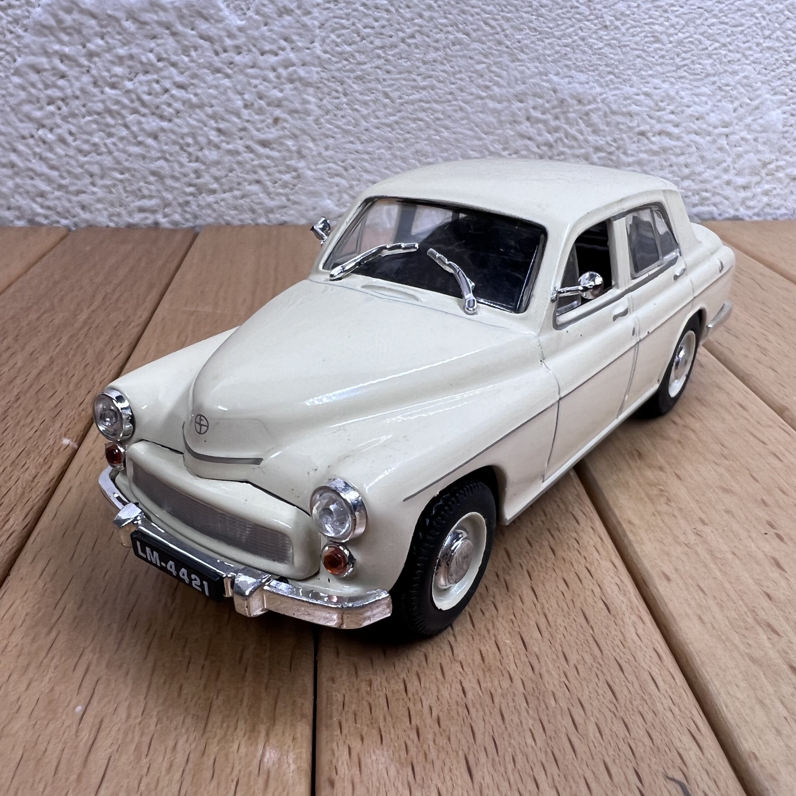 1:43波兰华沙203经典老式汽车合金模型摆件老爷车场景摆设