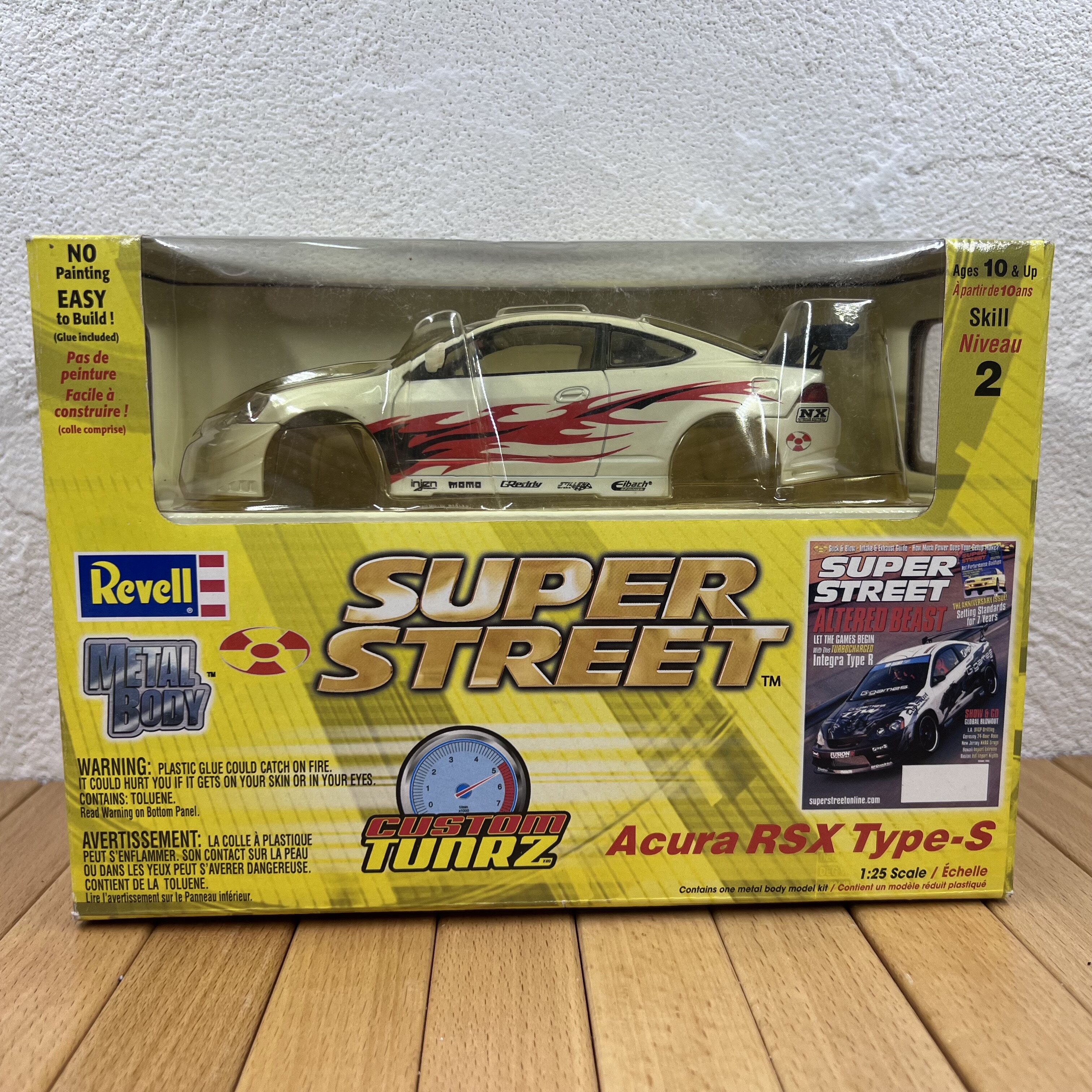 绝 1:25讴歌rsx type-s耐力赛赛车汽车跑车合金模型摆件拼装款