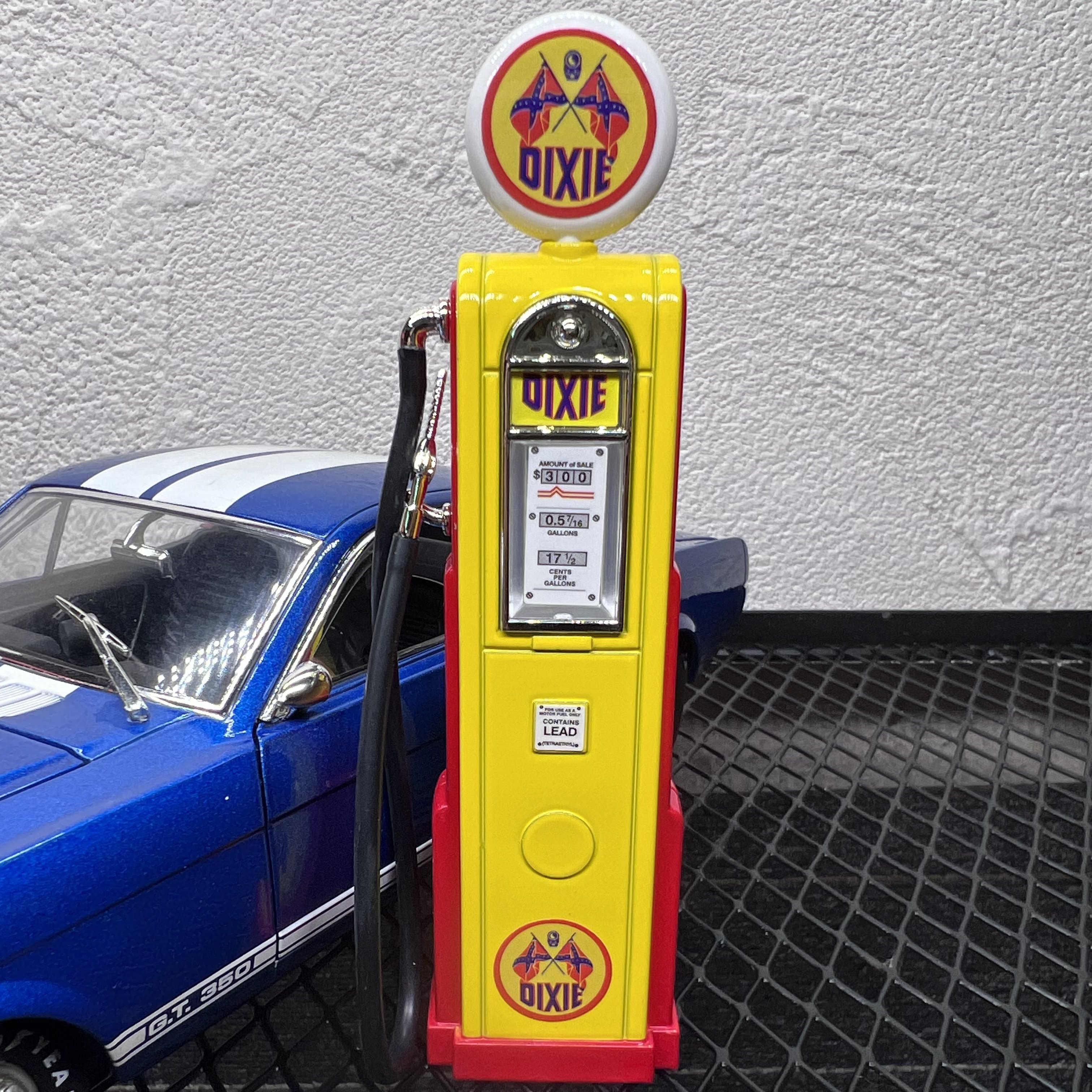 1:18汽车加油站经典美式合金加油枪场景摆设加油机模型摆件