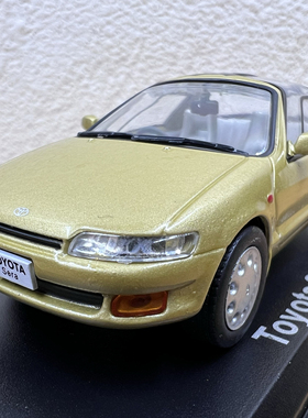 1:43丰田1990款塞拉跑车合金汽车模型摆件丰田Sera小蜜蜂场景摆设
