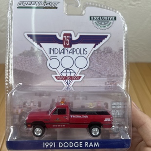 1:64道奇1991款RAM经典老式警车汽车合金模型摆件皮卡场景摆设