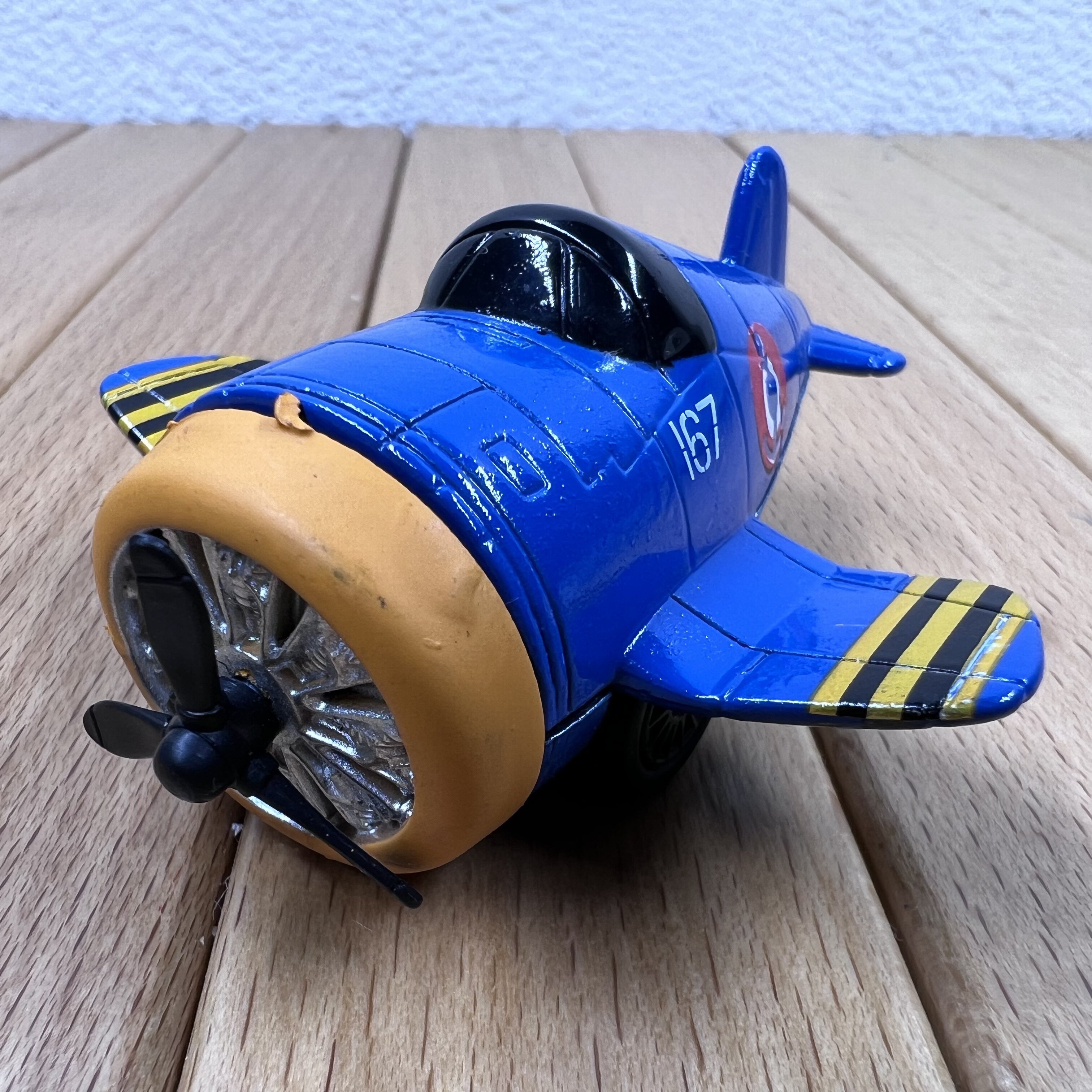 瑕疵处理 q版二战空军战斗机合金模型摆件儿童玩具飞机