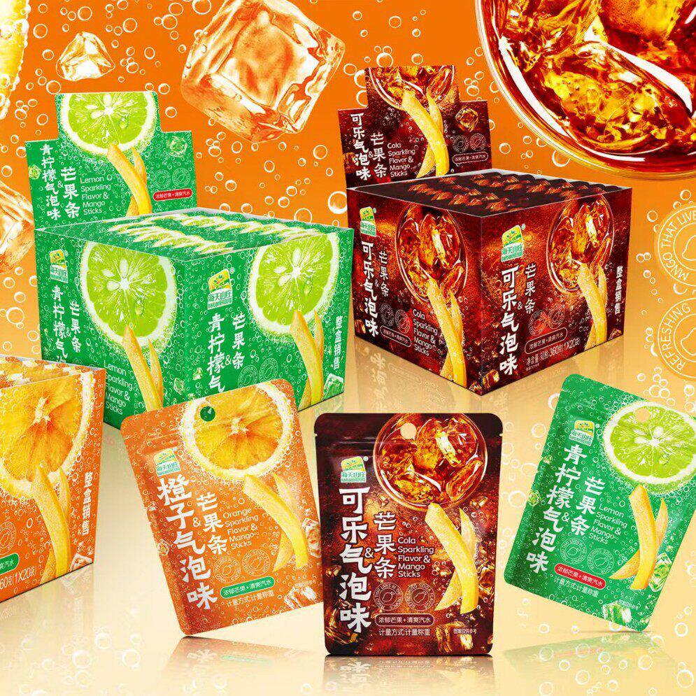 海天山庄气泡芒果条蜜饯零食