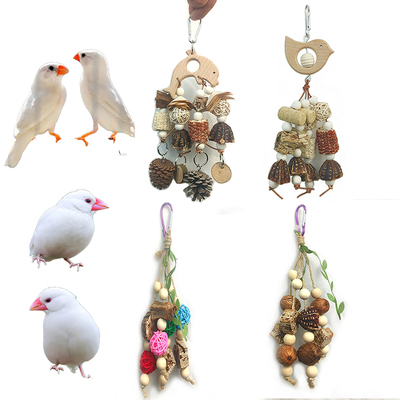 珍珠鸟七彩文鸟专用玩具啃咬磨牙