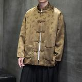 2025新中式复古风改良唐装盘扣外套上衣D942P105，男装民族服装，星座312B-2