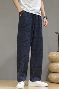2022秋季风宽松男士提花休闲长裤D658P65图片