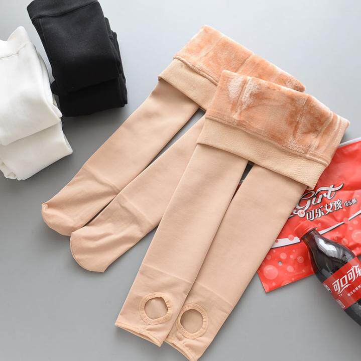 女童打底裤肤色加绒加厚儿童肉色连裤袜男童舞蹈裤袜光腿神器踩脚