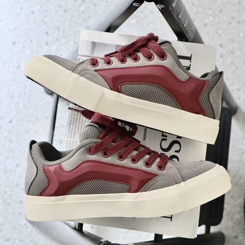VASIBAEN 小众原创设计港风帆布鞋男2026秋季新款百搭休闲板鞋潮