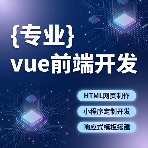vue前端开发html网页制作与设计小程序定制网页模板搭建问题解决