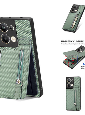 钱包一体oppo适用reno13f手机壳带支架Reno14卡包Reon11卡套opp0reno10pro+插卡eno8T钱包式可放卡新款男士5g